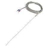 uxcell　熱電対　2M　ワイヤー　温度センサー　プローブ　Kタイプ　200mm x 1mm