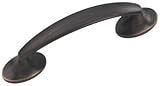 Belwith製品LLC p3448-vb " Lunaコレクション"フラットオーバルサイドキャビネット引き出し3、"ベネチアブロンズ