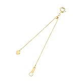 お肌に優しいニッケルフリー 10cmスライドアジャスターチェーン