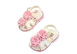 LAZA 可愛い ベビー 女の子 サンダル つま先 保護 お花 おしゃれ きれいめ 子供 各サイズ 夏 水泳 海 女児 (内寸11.5cm)
