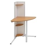 あずま工芸 ファン コーナーテーブル 幅70×高さ127cm ナチュラル SST-926