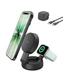 Belkin 25W Qi2 2-in-1 ワイヤレス充電スタンド MagSafe マグセーフ 急速充電 iPhone17,16～12 Applewatch アップルウォッチ 対応 チャコールブラック WIZ043dqCH