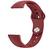 Issinlky 18mm ソフトシリコンバンド Garmin Venu 2S/3S/Vivomove 3S/Vivoactive 4S/Forerunner 255s/265s 対応、Huawei Watch GT5 41mm/GT4 41mm 用スポーツストラップ