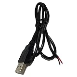 ウインドアバフト USB 電源用 2芯ケーブル 100cm ２ワイヤ ケーブル電源ケーブル専用 加工用USBケーブル USBワイヤーライト LEDテープ 接続用 電子工作用 USB 2芯ワイヤー