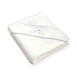 Bunnies By The Bay Let's Hop Blanket, White/Blue by Bunnies by the Bay