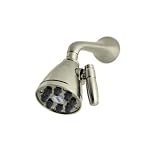 Rohl WI0121STN 3-5/8-Inch Diameter Michael Berman Style Showerhead 8 Jet with Adjustable Spray, Sati