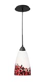 Woodbridge Lighting 13226MEB-A06E08 Art Glass 1-Light Mini-Pendant, Metallic Bronze [並行輸入品]