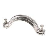 P Prettyia パイプクリップ　クランプ フェルール チューブ 固定部品　4インチ ステンレス鋼　　