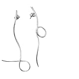 【cherie mimi-PAUR lora】アシンメトリーフープピアス シルバー アクセサリー袋付