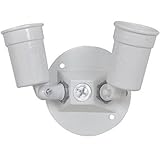 マスター電気技術者lc23 N-w Weatherproofダブルランプホルダーwith 4インチラウンドカバー