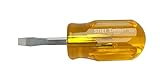 Xcelite S3161 Chrome Vanadium Steel Slotted Screwdriver, 3/16' Head, 1-1/4' Blade Length [並行輸入品]