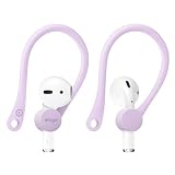 【elago】 AirPods 対応 イヤーフック イヤホン 落下防止 アクセサリー イヤーピース イヤフォン ホルダー [ Apple AirPods1 / AirPods2 Wireless Charging Case エアーポッズ 対応 ] EAR HOOK ラベンダー