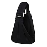 WIBERTA ベビースリング ベビーキャリア 抱っこ紐 幼児 推奨最高体重15kg 改良版説明書付き ブラック