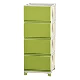JEJ デコニー チェスト 4段 グリーン DC-4(GR) 34×41.5×86.1cm