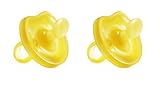 Natursutten 2 Pack BPA Free Natural Rubber Pacifier, Butterfly Orthodontic, 0 - 6 Months by Natursut