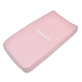 American Baby Company Heavenly Soft Chenille Fitted Contoured Changing Pad Cover, Pink by American B