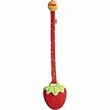 HABA Clutching Toy Strawberry Silicone Teether with Strap [並行輸入品]