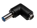 Wave Connecting DC5521 L字 延長 ｱﾀﾞﾌﾟﾀｰ ｵｽ ﾒｽ DC電源 変換コネクタ オス/メス 外径5.5mm 内径2.1mm アダプター 90度変換 DC5521MF L (1個)