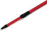 Carlisle 4102005 Sparta Spectrum Fiberglass Telescopic Threaded Handle 1 Dia. x 54 to 8' Red (Case o