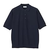 [オリヒカ] ニットポロシャツ 半袖 リネン混カルゼニットポロシャツ スーパークール 通勤 ビジネス メンズ 紺(66SUHR544)