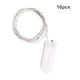 ストリングスライト 2m*10pcs 室内 屋外 防水 電池式 Broadroot (C)