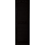 Vantage 0114043002 14X43 Louver Arch Shutter/Pair 002, Black [並行輸入品]