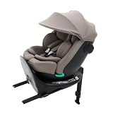 プッパプーポ [回転式] チャイルドシート ISOFIX R129 新生児 ベビー キッズ ジュニア ジュニアシート (56グレージュ)