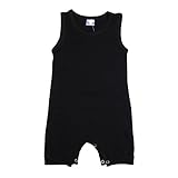 PER ベビー ロンパース カバーオール ノースリーブ　翼プリント　綿 可愛い　ファッション　女の子 男の子 夏　黒