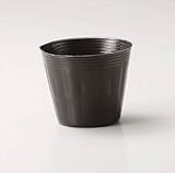 【東海化成】TOポリポット丸型 100P(12cm) 色：黒/100個入 【M】