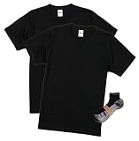 [ユナイテッドアスレ] UnitedAthle ヘヴィーウェイトTシャツ 2枚組 Sportsソックスセット ブラック 2XL