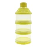 MMRM 非流出　3レイヤ　ベビーフードミルク　パウダーディスペンサー　保存容器　ボトル　黄色い