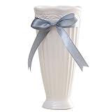Zhhlinyuan 良質 Fashion Crafts White Ceramic Vase Simple Modern Home Decor