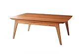 天然木チェリー材 北欧デザインこたつテーブル 【Milkki】ミルッキ/長方形(105×75) チェリーブラウン