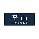 丸三タカギ 彫り込み済表札 アクリル APY1-N-3-1-平山 【完成品】