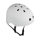 Lovoski サイクリング　自転車　スキー　スケート　ヘルメット　ヘッドプロテクター　通気性　安全ギア　全3サイズ7色 - M, ホワイト