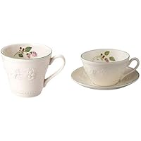 【セット買い】【正規輸入品】 ウェッジウッド フェスティビティ ラズベリー マグ + ティーカップ&ソーサー