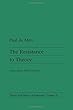 The Resistance to Theory (Theory and History of Literature)