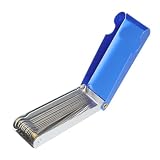 EXAOMBLE ギターナット溝研磨ファイルセット ステンレス製耐摩耗ナットヤスリ ギター調整用ユーティリティ機器