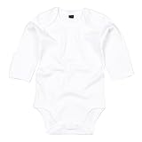 (ベイビーバグズ) Babybugz ベビー・赤ちゃん用 オーガニック 長袖ボディースーツ ロンパース (0-3ヶ月) (ホワイト)