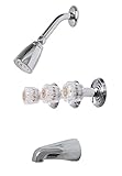 Premier 2012033 Concord Three-Handle Tub & Shower Faucet, Chrome [並行輸入品]