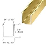 CRL明るいゴールドAnodized 72 "スナップインフィラー挿入のシャワードアヘッダー