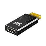 DisplayPort to HDMI 変換アダプタ 4K@30Hz, DP-HDMI変換アダプター4K 金メッキコ ネクタ DP（ オス） to HDMI (メス）アダプタ