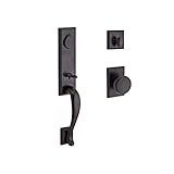 Baldwin SCFAIXRUSRSR481 Reserve Single Cylinder Handleset Fairbanks x Rustic with Rustic Square Rose