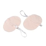 NOLITOY 1 ペア 脇汗パッド 男 女性のための綿のブラジャー 女性汗脇ガード 脇汗対策 脇の下用パッド 夏のステッカー 脇下吸収パッド バンド 透明メンズ下着 脇ドレスガード 腕 コットン