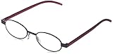ウルトラ スリム 超 薄型 軽量 老眼鏡 (専用スリムケース付き) レディーズ パープル +1.50