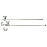 デラックスクロスハンドルストレートバルブフランジ 3/8-Inch O.D by 20-Inch MT432X/BRN 1