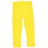 Plus Nao(プラスナオ) 子供用 レギンス レギパン スパッツ シンプル 無地 男の子 女の子用 ボトムス カジュアルスタイル キッズ ジュニア 9 90 イエロー