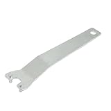 uxcell ピンレンチ　アングルグラインダーレンチ　メタル製　シルバートーン　150mm長さ　ハードウェアツール　4mmピン　アングルグラインダー