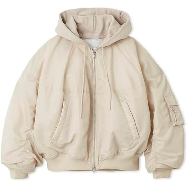 Amazon | [エミ] シアーボリュームブルゾン 13WFJ244028BEGF | コート