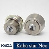 2個同一KabaStarNeoシリンダー MIWA LIX + LSP 6150 6150R キー10本付属　鍵 交換 取替え カバスターネオ Kaba Star Neo 6150 6150R 美和ロ